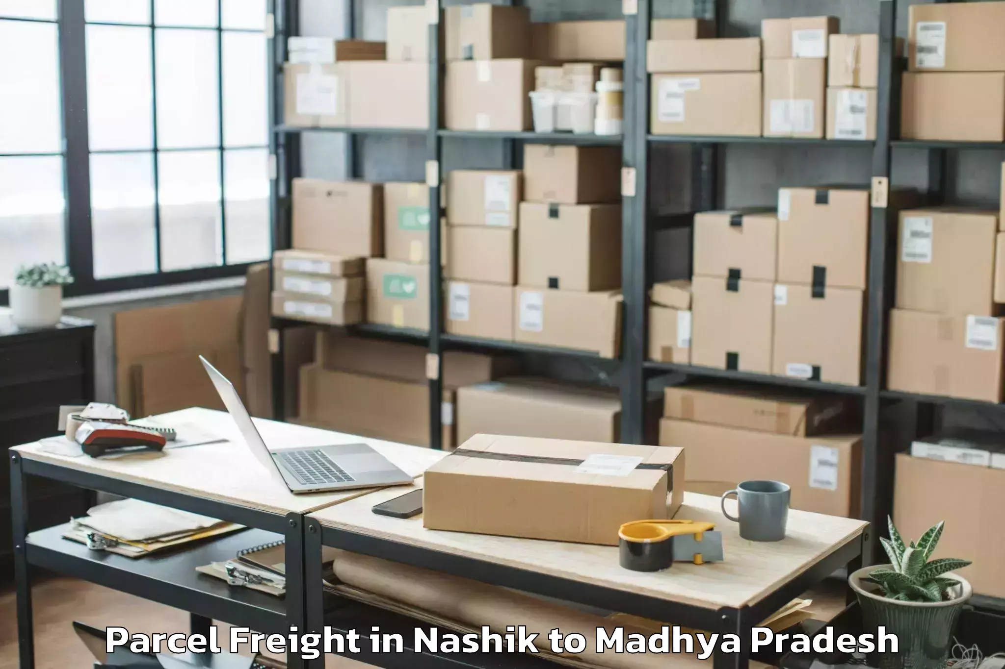 Leading Nashik to Porsa Parcel Freight Provider